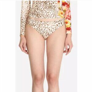 Johnny Was Sexy Oksana Hipster Safari Animal Print Bikini Bottom Size X-small